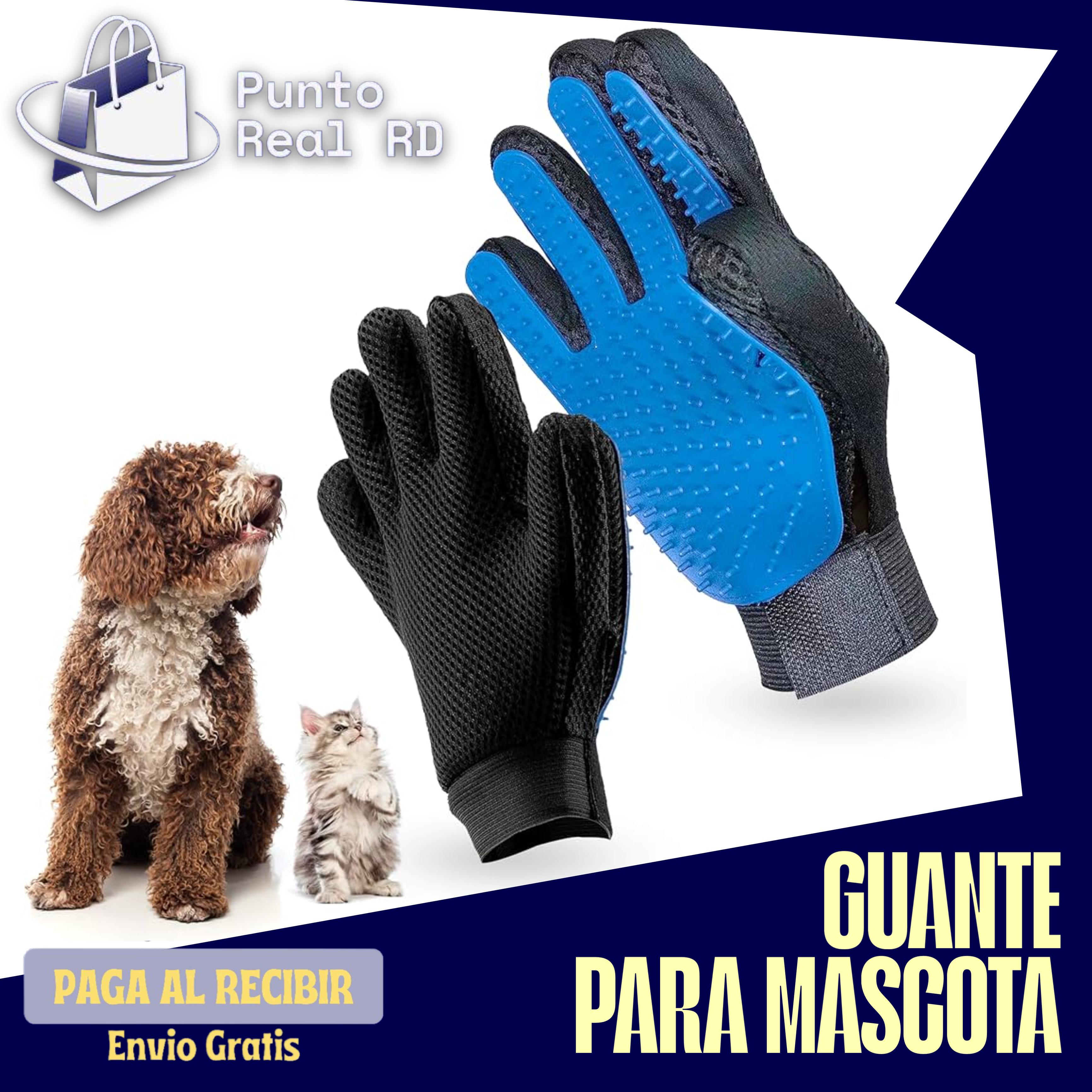 Guantes de Aseo para Mascotas – Cepillo Removedor de Pelo y Masajeador