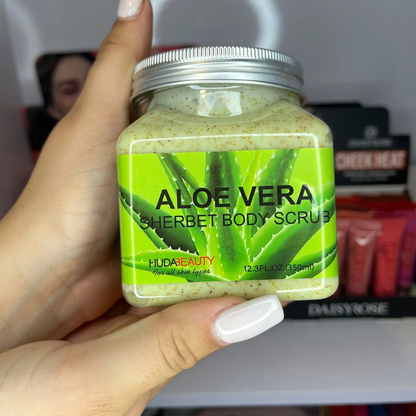 Exfoliante Corporal Aloe Vera Sherbet – Hidratación y Renovación para una Piel Suave y Radiante